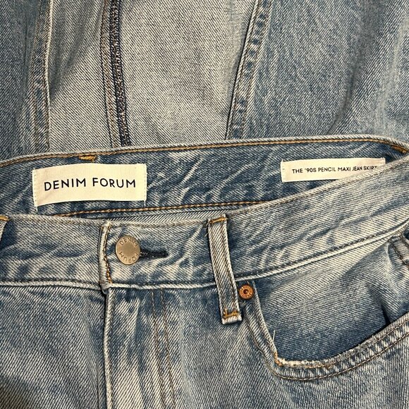 Aritzia Denim Forum Maxi Denim Skirt - Picture 4 of 4